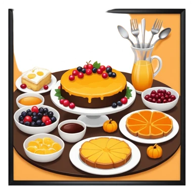autumn brunch sticker