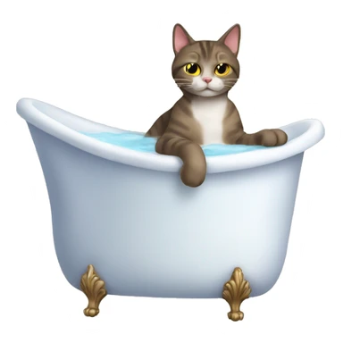cat-in-a-bath-relaxing sticker