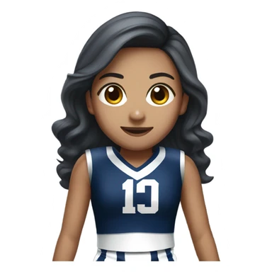 Asian Dallas cowboys cheerleader  sticker