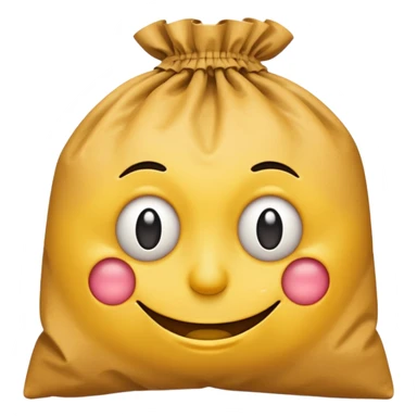 smiley with bags under eyes sticker