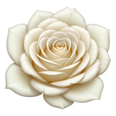 white rose, without green leaves, just flower sticker
