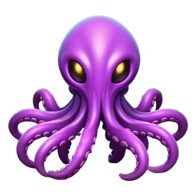Clash of Clans aesthetic: Cinematic Playful Zerg Alien Emoji, rendered in a 3D vector-style similar to standard emojis with minimal shading and bold, simplified shapes. A compact, isometric, otherworldly creature with insectoid, organic details and subtle, eerie tentacles, softly glowing with a sinister alien charm. Simplified yet unmistakably iconic, highly detailed and consistent, glowing with a soft, spectral radiance and high shine. Stylized with a touch of bio-engineered mischief and a soft glowing outline, capturing the essence of a fearsome extraterrestrial menace with a playful twist! sticker