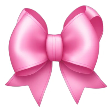 baby pink ribbon bow  sticker