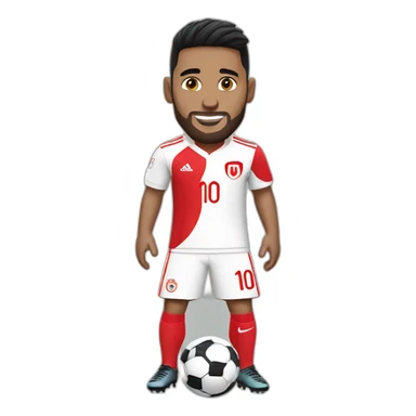 Tunisia football kit on messi sticker