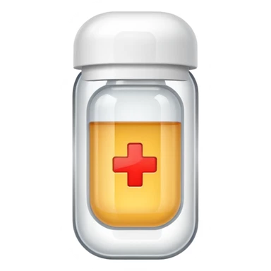 medicine capsule in case in nutral colors sticker