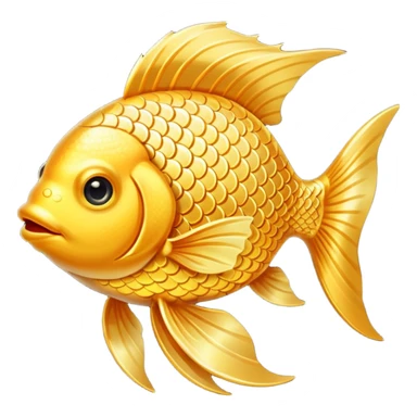 High resolution golden fish sticker