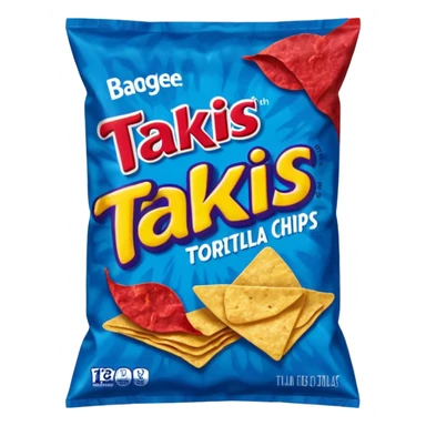 takis blue chips bag
 sticker