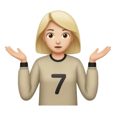 Putting the 🤷 with the sex on the left and seven on the right sticker