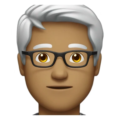 dude with black hood and glasses squinting eyes sticker