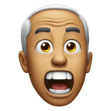 Face screaming in fear emoji 😱 sticker