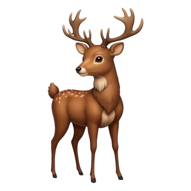 deer full body sticker