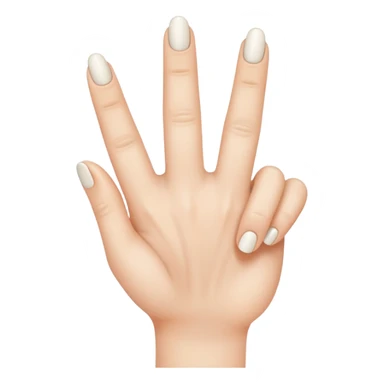 Finger with no fingernail sticker