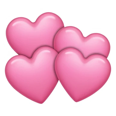 Pink hearts  sticker