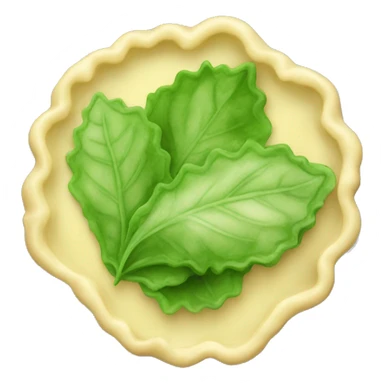 Ravioli with basilic sticker