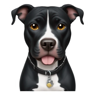 Black Pitbull  sticker