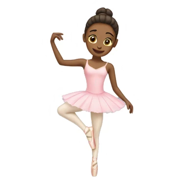 Ballerina putting on point shoes sticker