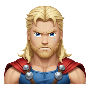 Thor Norse god of thunder with lightning sticker