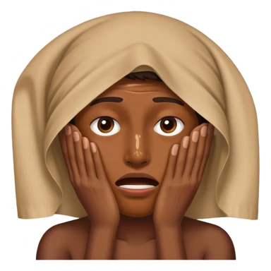 Remembering something cringe from the past and covering ur face sticker