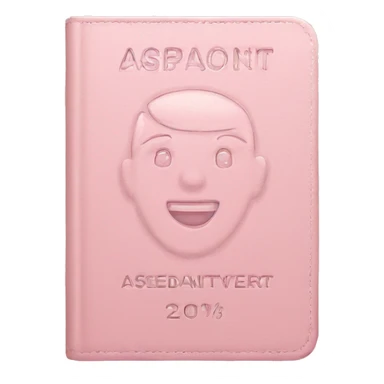 Light pink passport  sticker