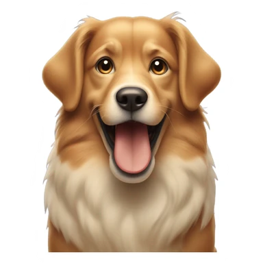 Dog eating chicken sticker