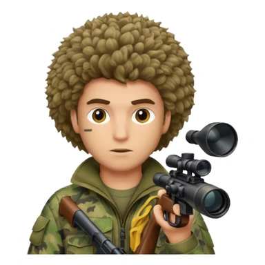 bushy sniper sticker