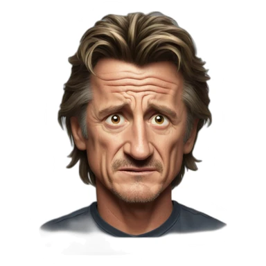 crying sean penn sticker
