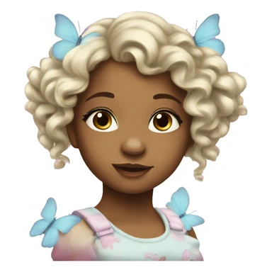 A BEAUTIFUL BUTTER FLY O baby girl had sticker