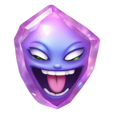 opal crystal gemstone demon smiley 😈  sticker