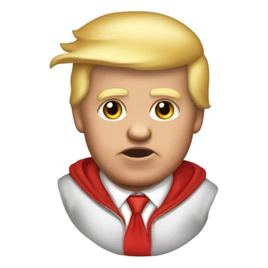 trump in a baby onesie  sticker