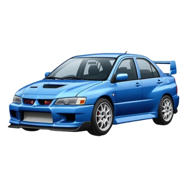 Mitsubishi Lancer Evo VI best view with some cool prints sticker
