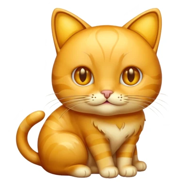 Cat made of honey sticker