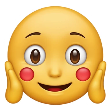 mix of these two 🥺☺️ but make it classic emoji not woman or man face and without hearts and a little bit sad but still smile sticker