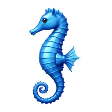a blue seahorse  sticker