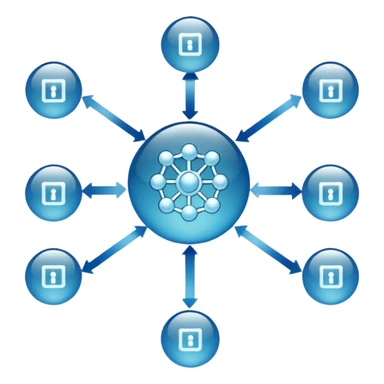 A simple glassy flowchart sticker