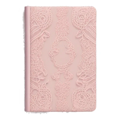 pastel pale pink lace journal  sticker