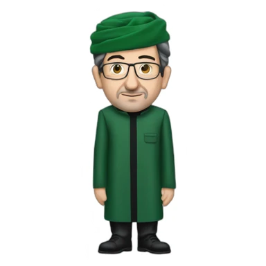 jean-luc melenchon dressed as a hamas terrorist sticker