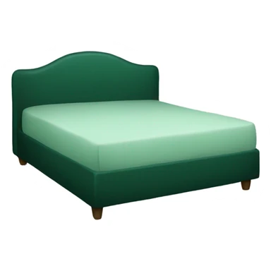 dark green bed  sticker