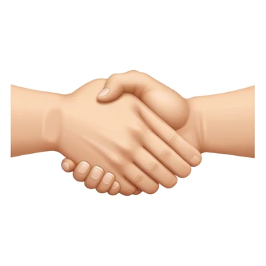  handshake of white muscles hands sticker