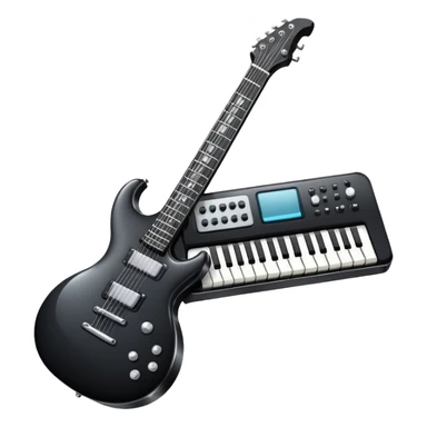 electronic synthesizer guitar sticker