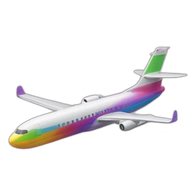 Avión lgtbi sticker