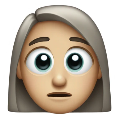 carita con ojos de dolaer sticker