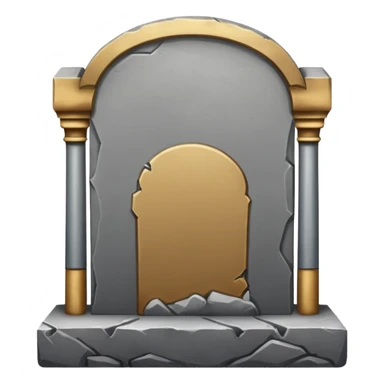 generate a very realistic tombstone sticker