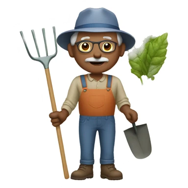 grandparents gardener sticker