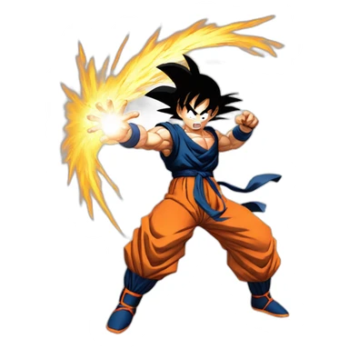 Son Goku make Kamehameha sticker