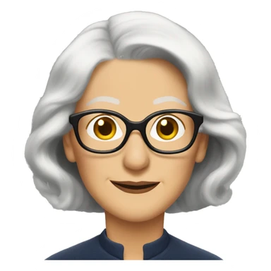 Helen Mirren with glasses sticker