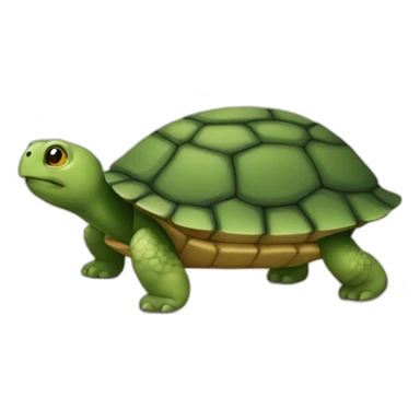 Tortue qui court sur la route sticker