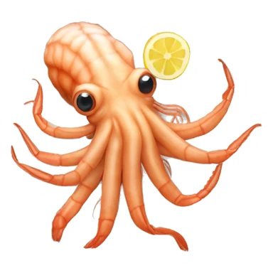 Shrimp octopus oyster  sticker