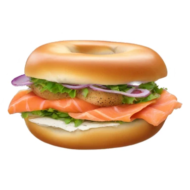 Lox bagel sandwich sticker