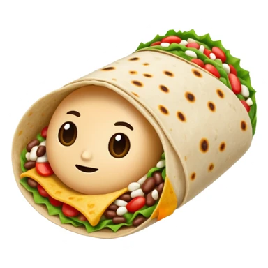 Bean burrito sticker