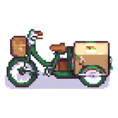 food delivery bike sticker
